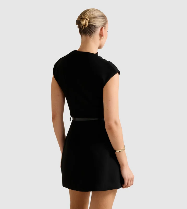 forever new  NATALIE High-Neck 2-in-1 Mini Dress for Women | Best Price UAE